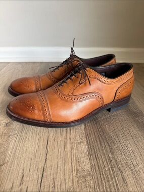 Allen Edmonds | Weatherproof Strand Walnut Calfskin Oxfords Dainite Sole, 11 D